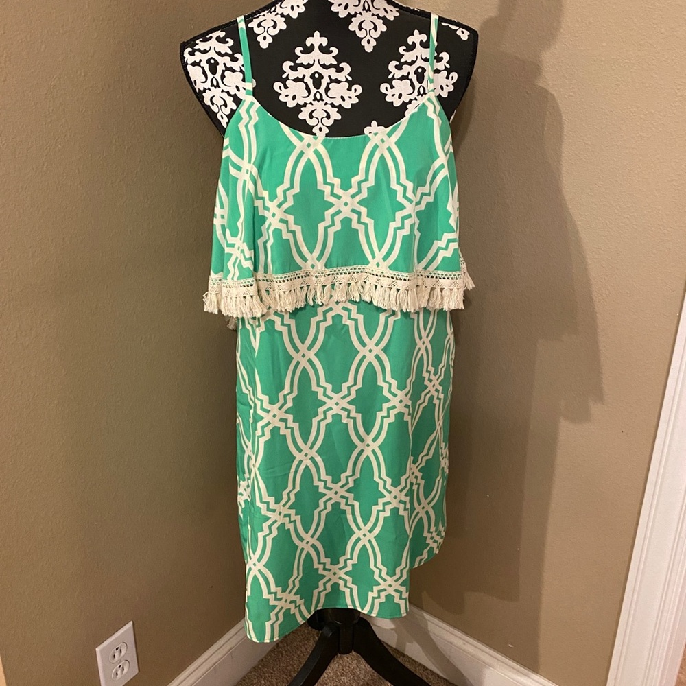 🔥3 for $10🔥 Peach Love California Tassel Dress Size Medium